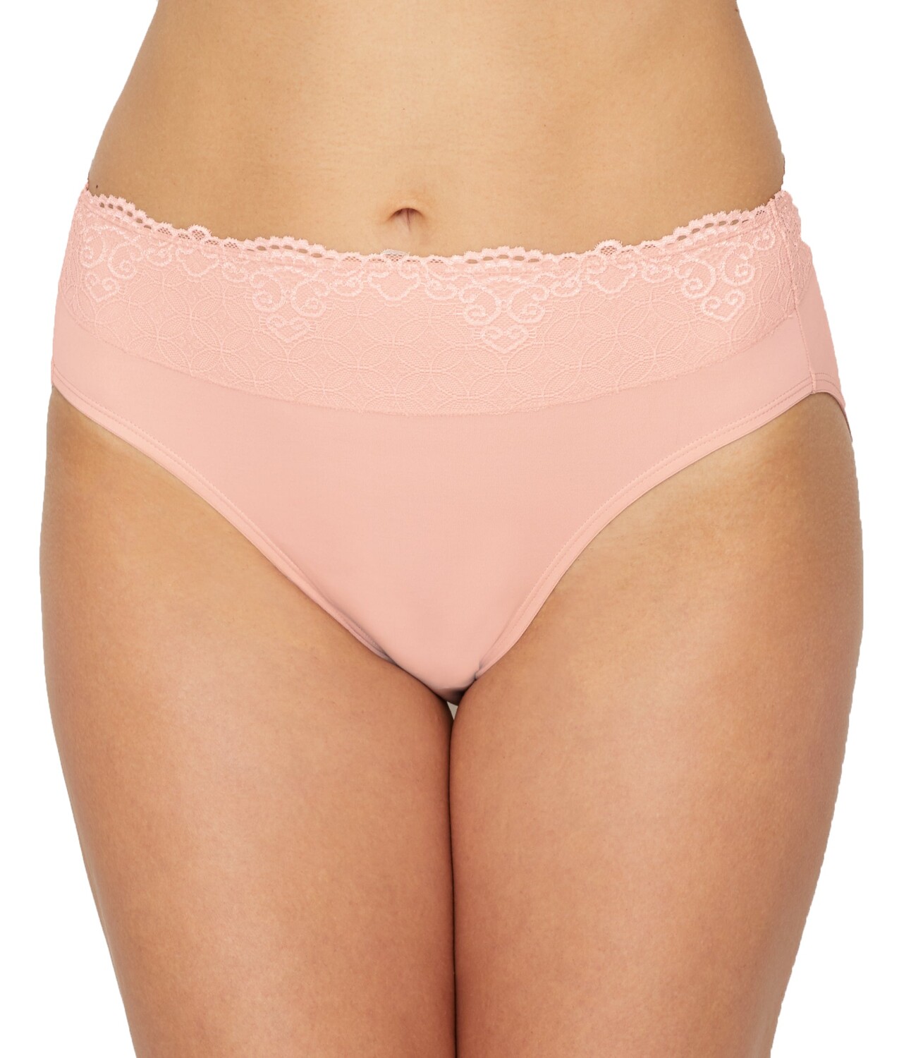 

Женские кружевные трусы высокого кроя Smooth Passion For Comfort Bali, цвет Sheer Pale Pink