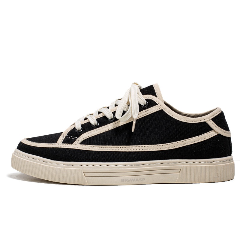 

BIGWASP Износостойкие мужские лоу-топы для скейтбординга черный хаки, цвет Black Khaki