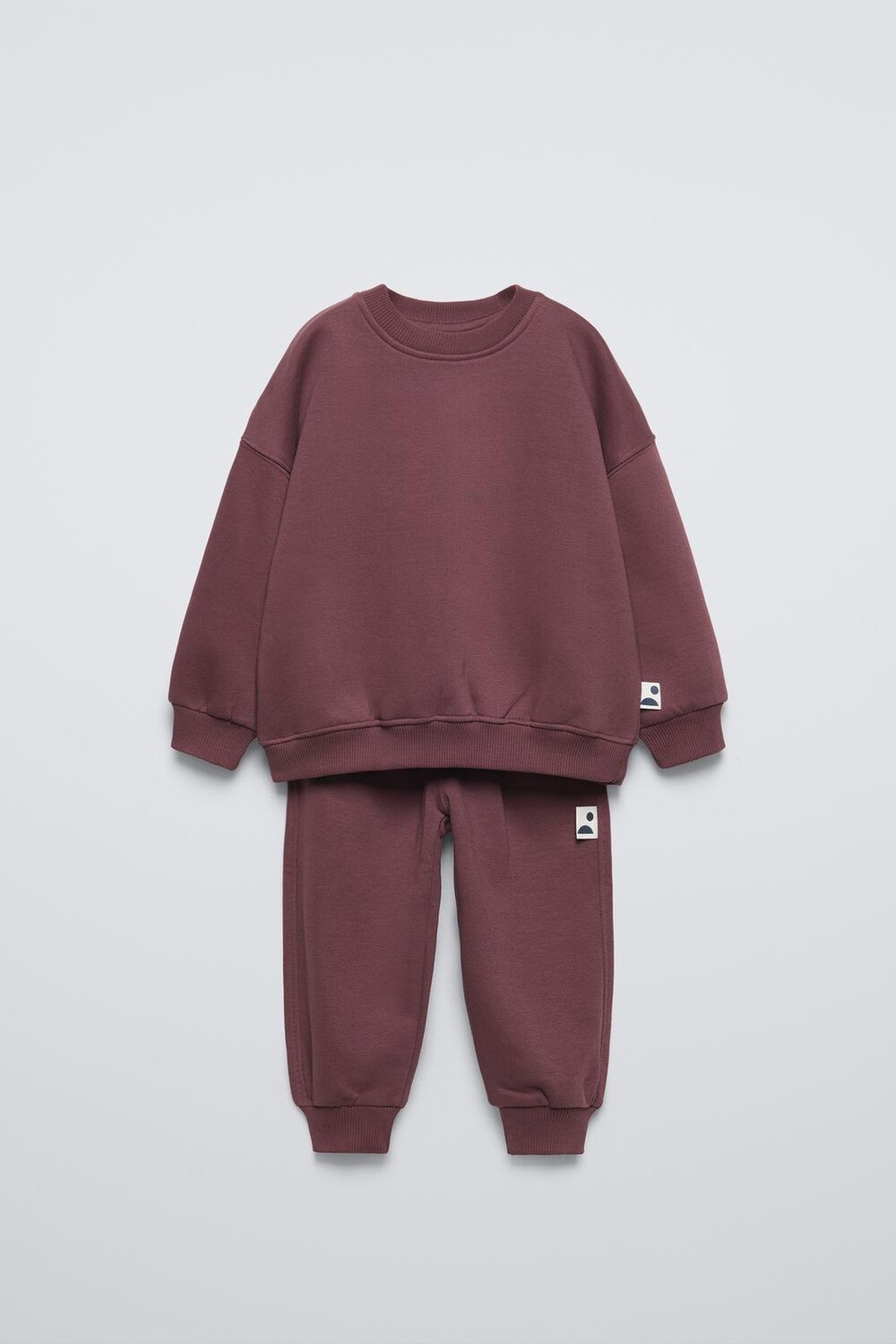 

Комплект из свитшота и джоггерсов label ZARA, бордовый