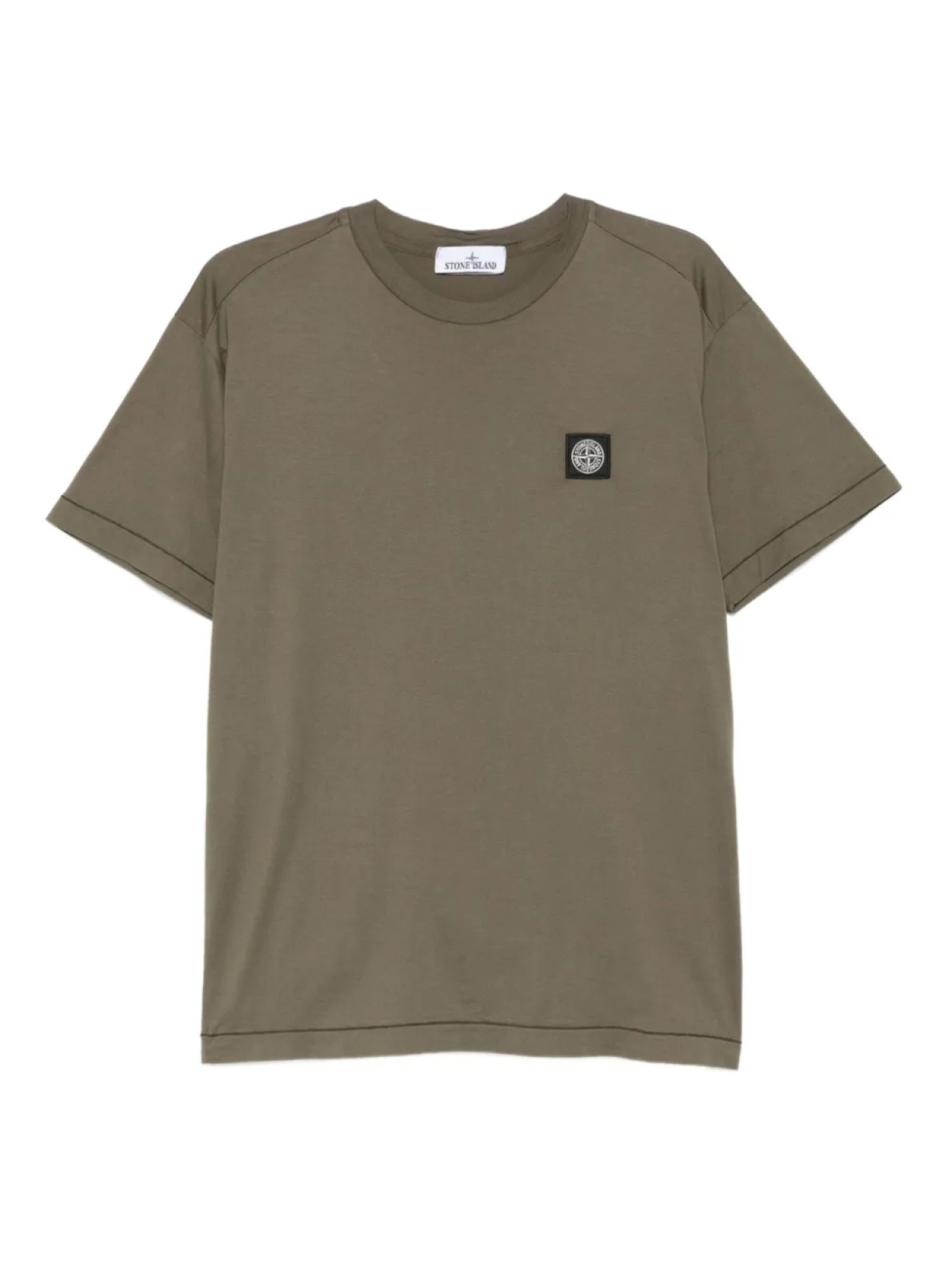 

Футболка из хлопка с нашивкой в виде компаса Stone Island, зеленый