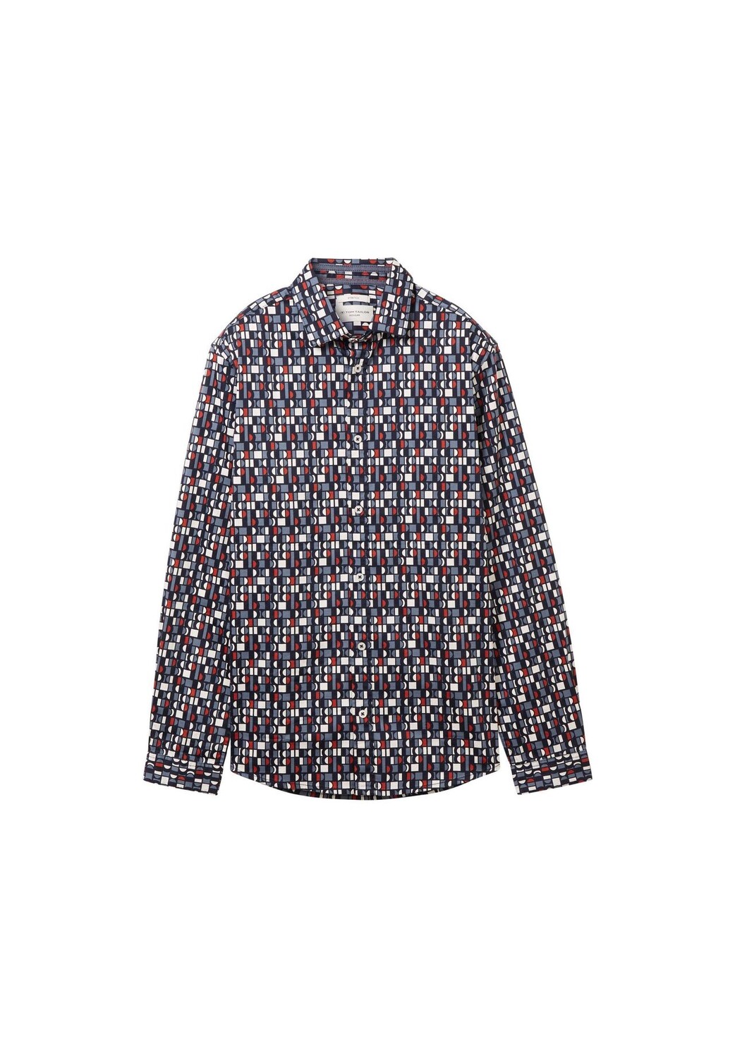 

Рубашка TOM TAILOR, цвет Navy Sea Green Red Design