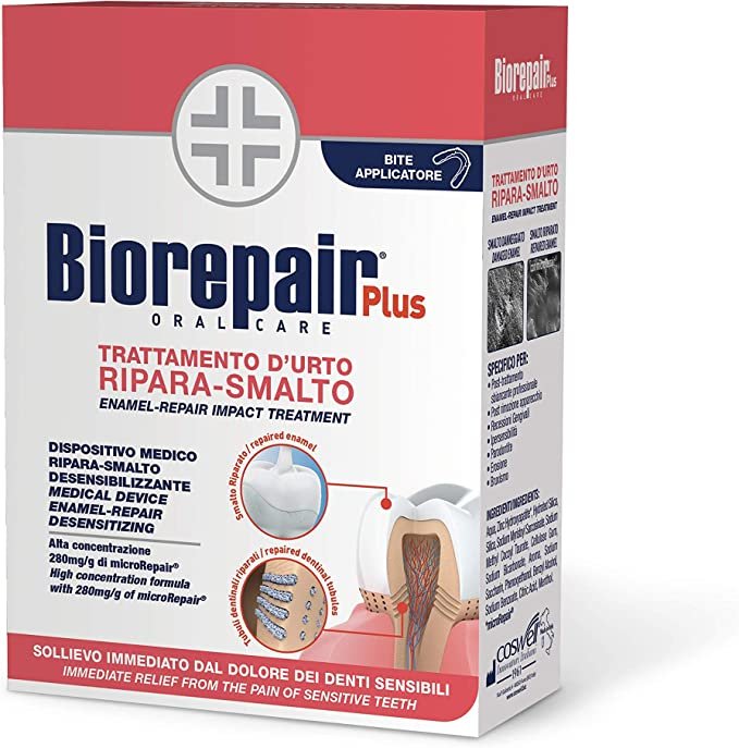 Средство для восстановления эмали Biorepair при гиперчувствительности зубов с использованием шины объемом 50 мл — фото 2