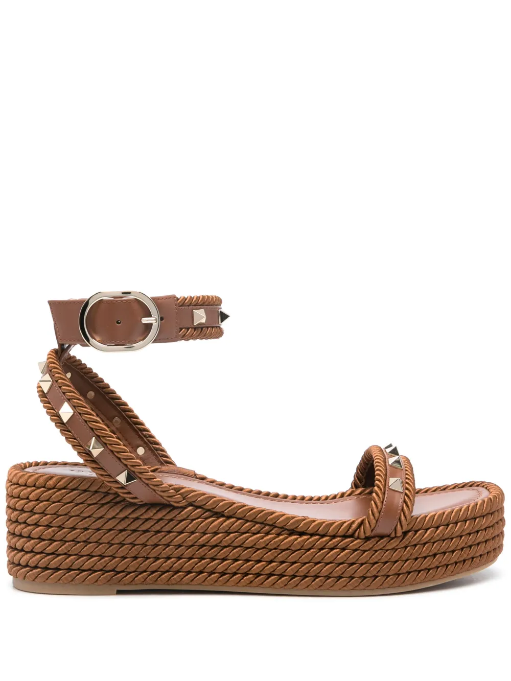 Эспадрильи Rockstud 45 VALENTINO GARAVANI, коричневый