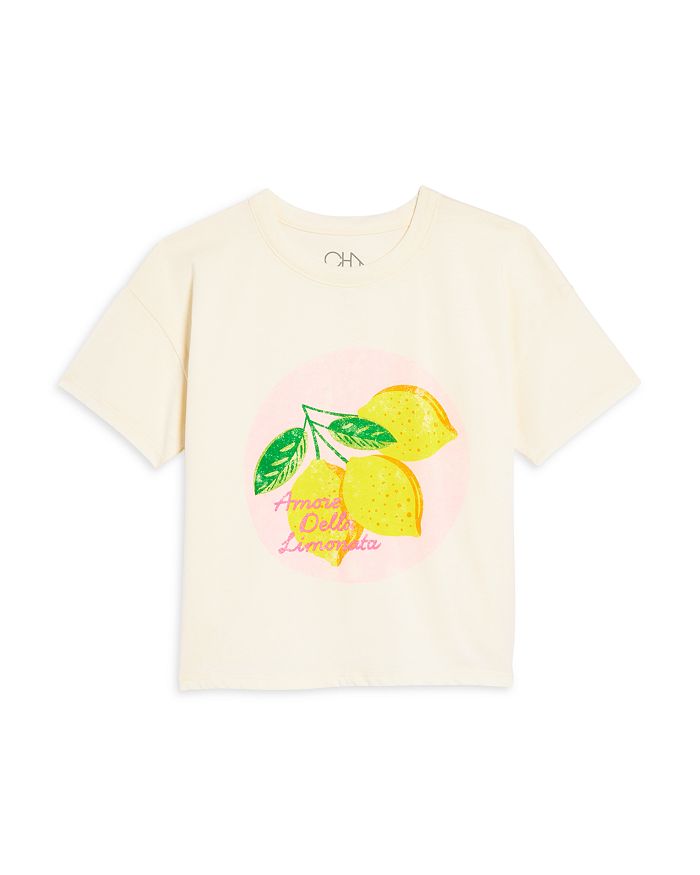 

Детская футболка с коротким рукавом "Lemonade Amore" с принтом - для малышей и детей постарше CHASER, белый