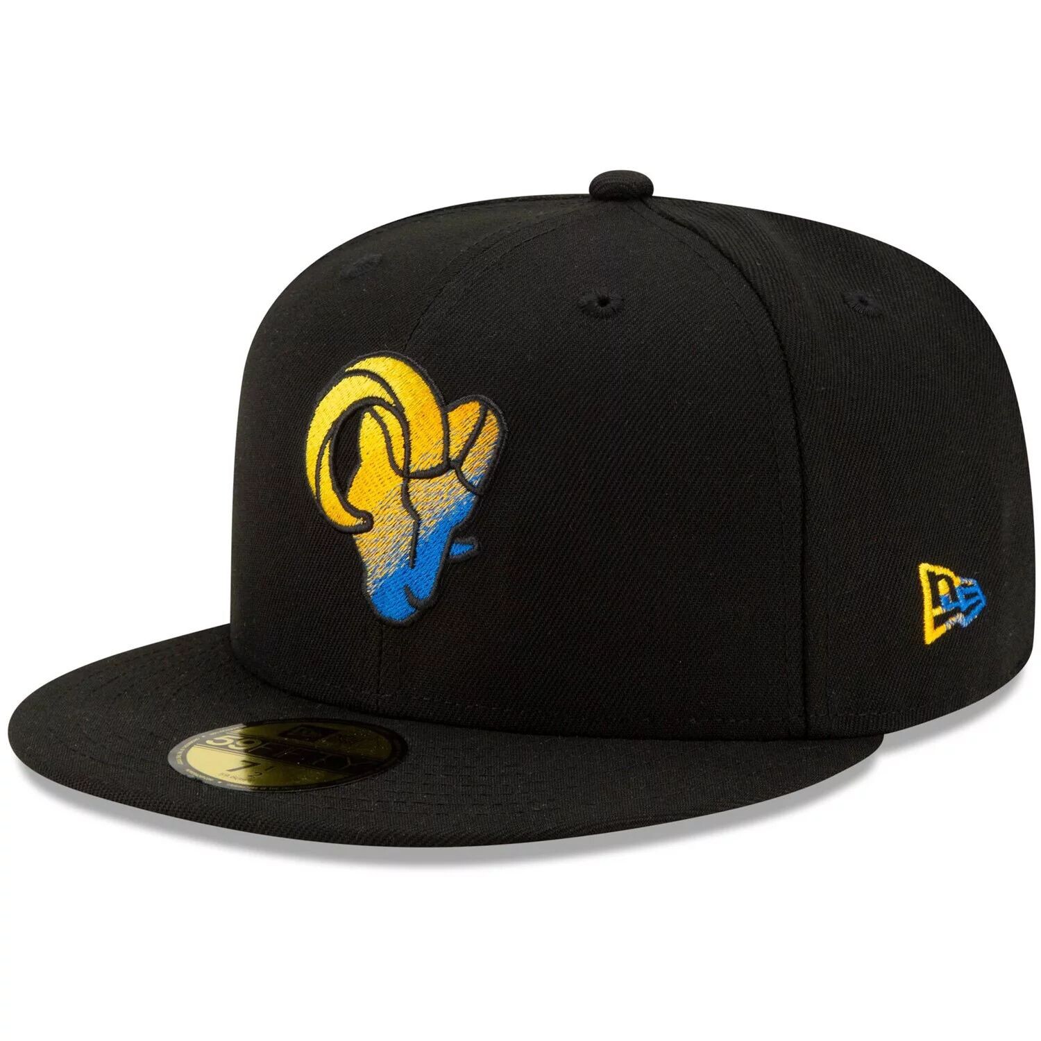 

Мужская облегающая шляпа New Era Black Los Angeles Rams с логотипом тусклого цвета 59FIFTY