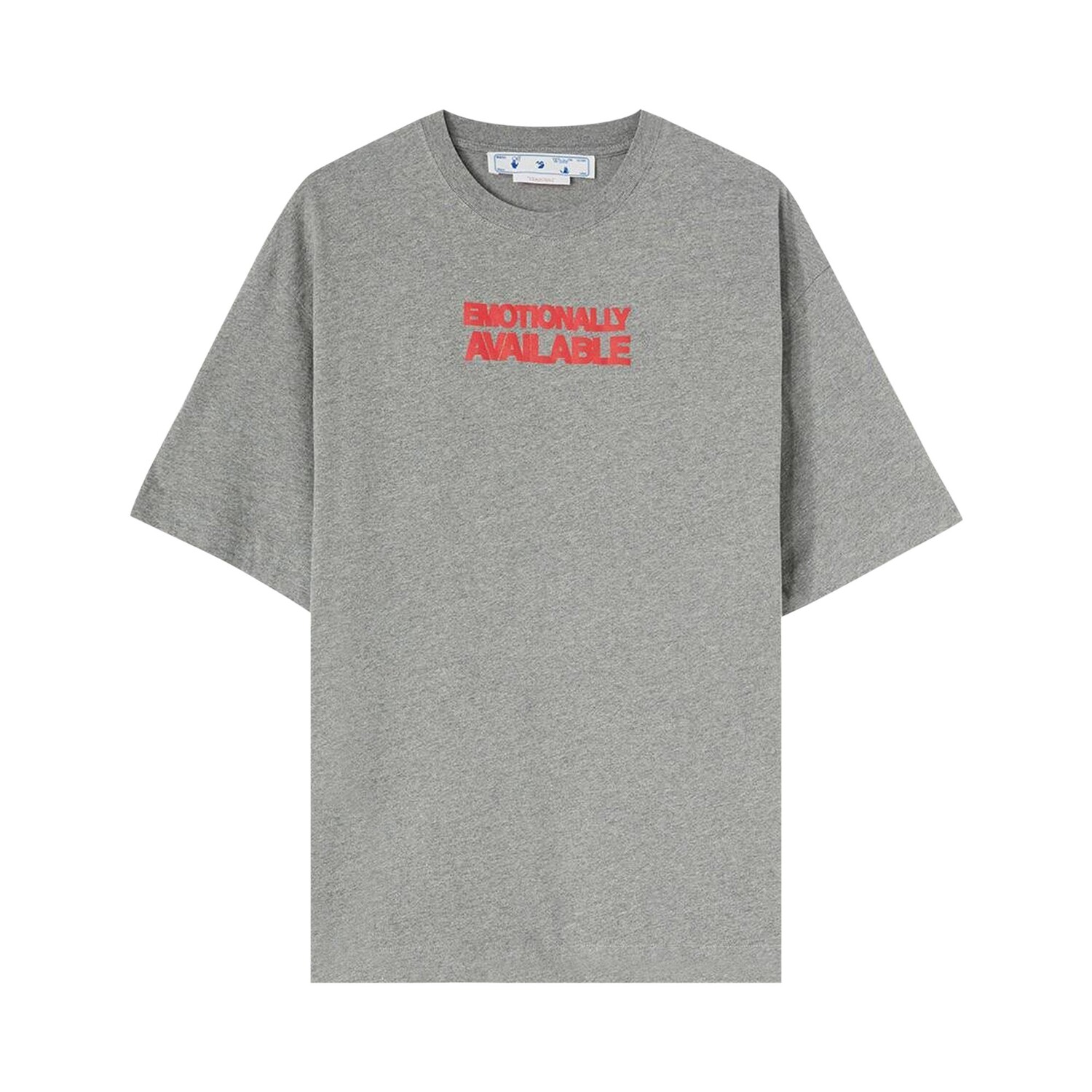 

Off-White Футболка с принтом Sloagn, Серая, Серый, Off-White Футболка с принтом Sloagn, Серая