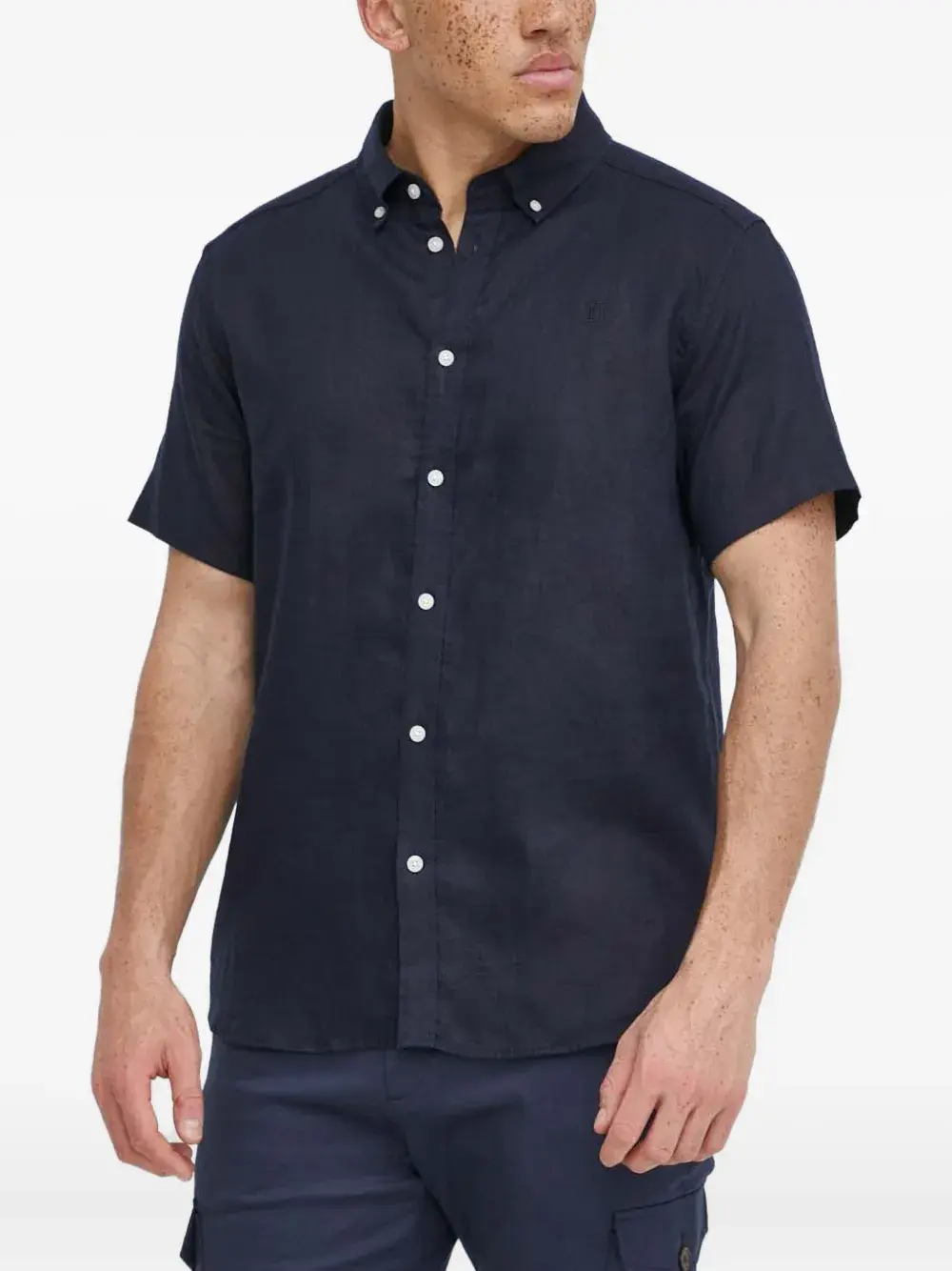 

Льняная рубашка Kris Les Deux, синий