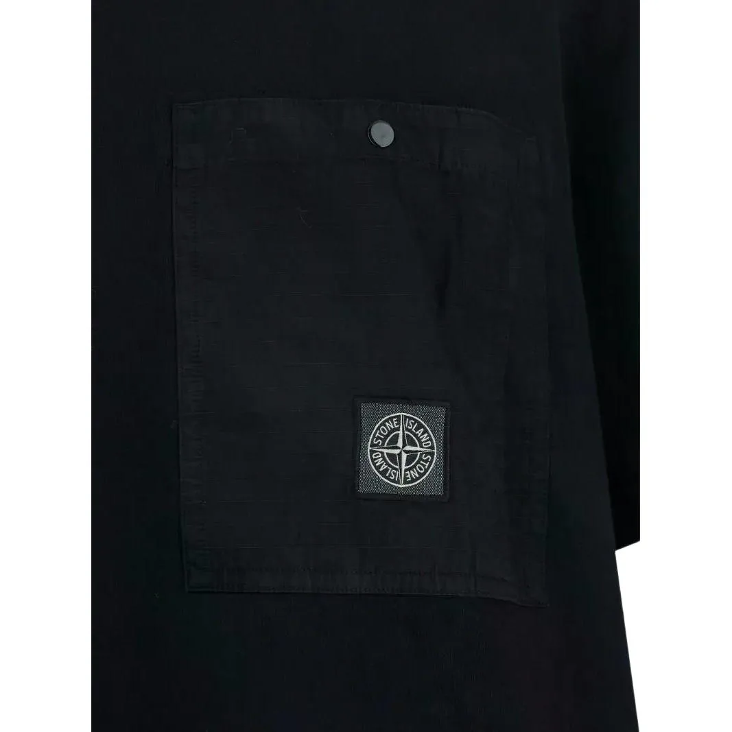 Футболка с карманом STONE ISLAND, черный — фото 3