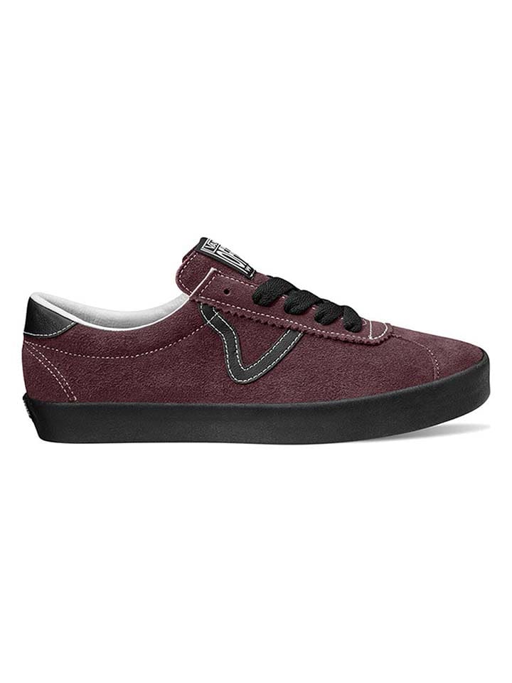 Кроссовки на шнуровке Vans Leder-Sneakers Sport Low, коричневый