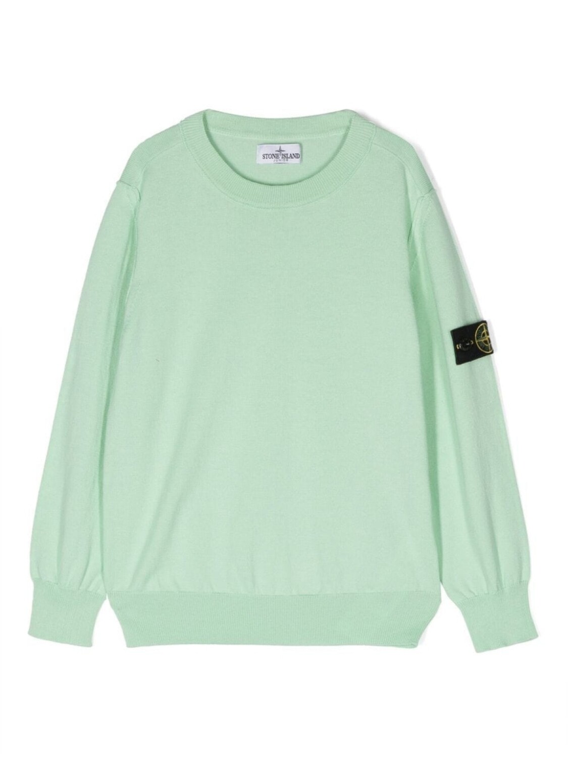 

Stone Island Junior толстовка с нашивкой-логотипом, зеленый