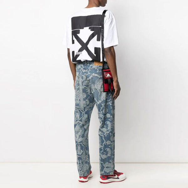 Футболка ss21 logo round neck short sleeve loose fit white Off-White, белый — фото 2