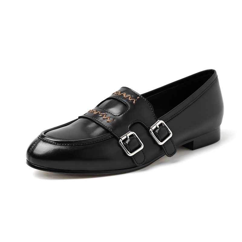 Лоферы женские AIQINISHA, Black
