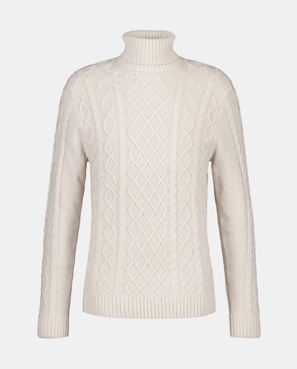 

Мужской свитер с высоким воротником Easy Wear, цвет 120 Crudo