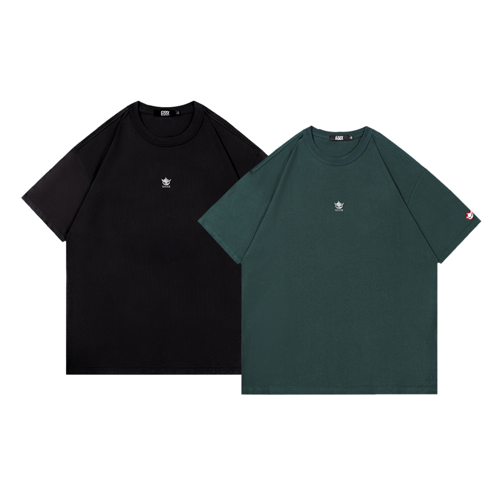 

Футболка с коротким рукавом свободного кроя с заниженной линией плеча box unisex GXXX, зеленый