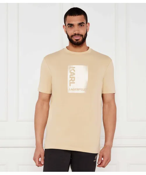 

Футболка Regular fit Karl Lagerfeld, бежевый