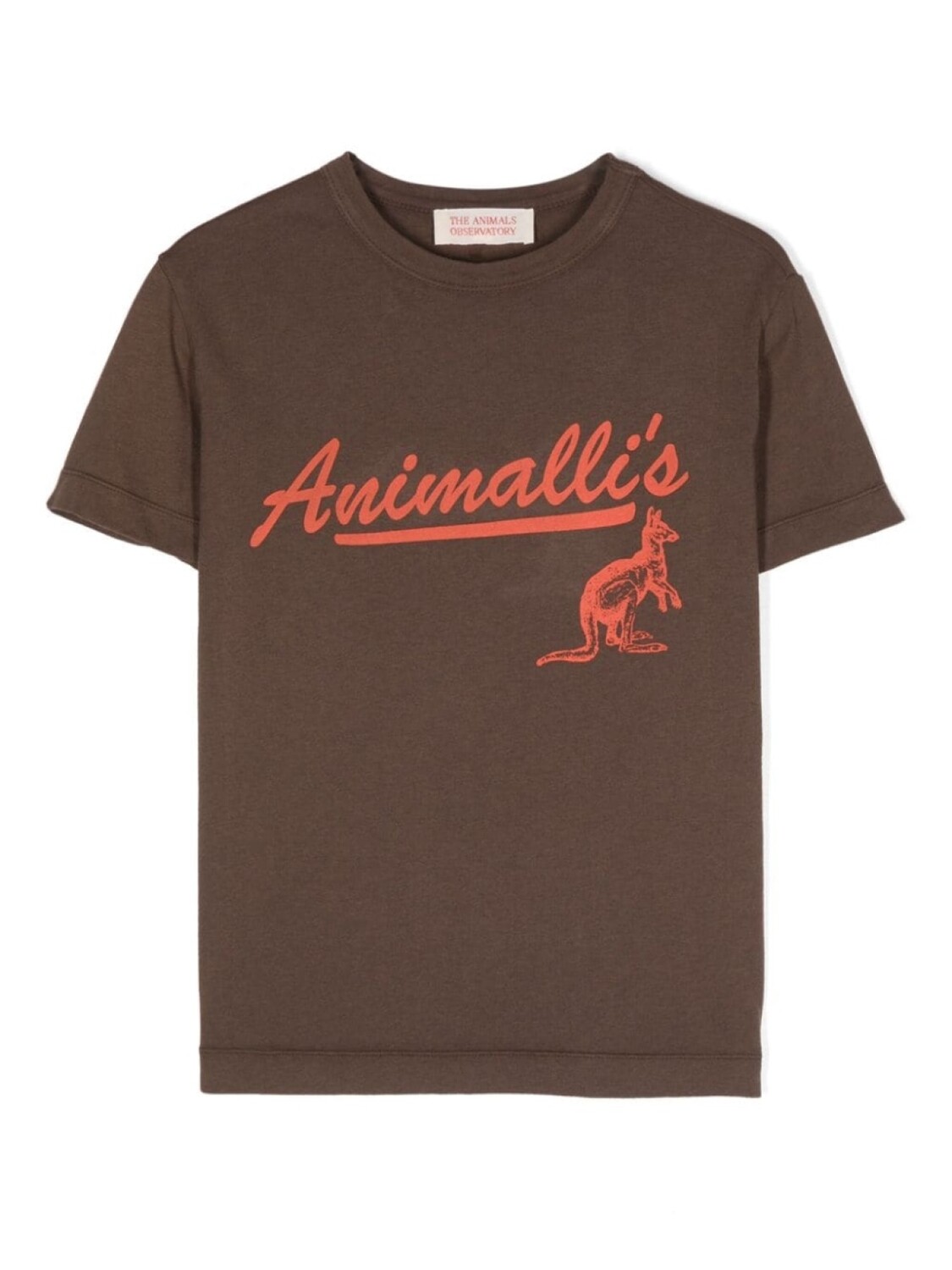 

The Animals Observatory футболка The Walnut с логотипом, коричневый