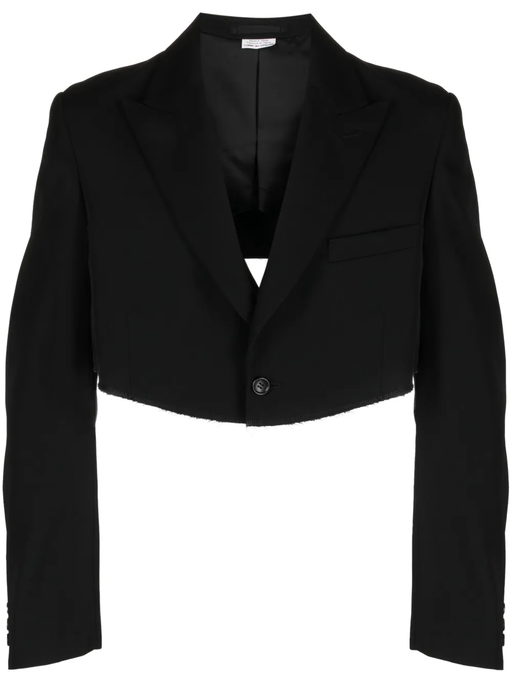 

Укороченный пиджак Comme des Garçons Homme Plus, черный