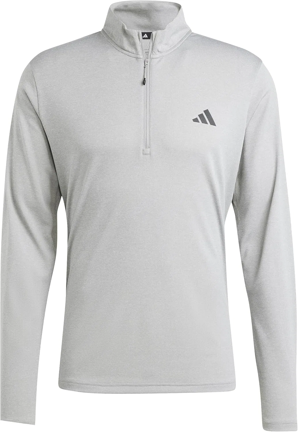 Футболка с длинным рукавом и молнией на четверть Adidas Train Essentials мужская, серый