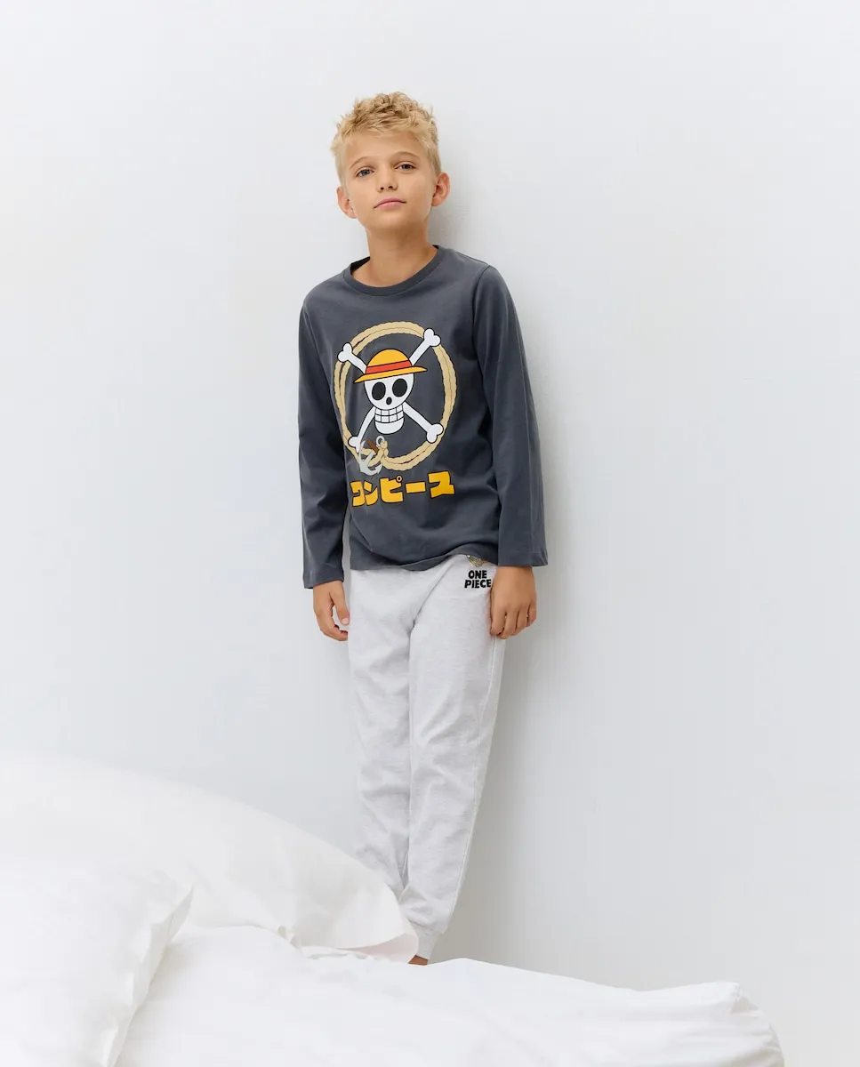 

Детские однотонные длинные трикотажные брюки One Piece Cotton Juice, серый