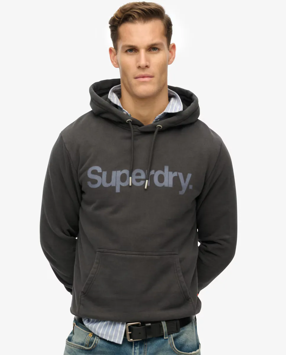 

Мужская толстовка с капюшоном Core Logo City Superdry, черный