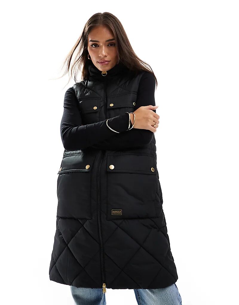 

Меир Жилет в черном Barbour International