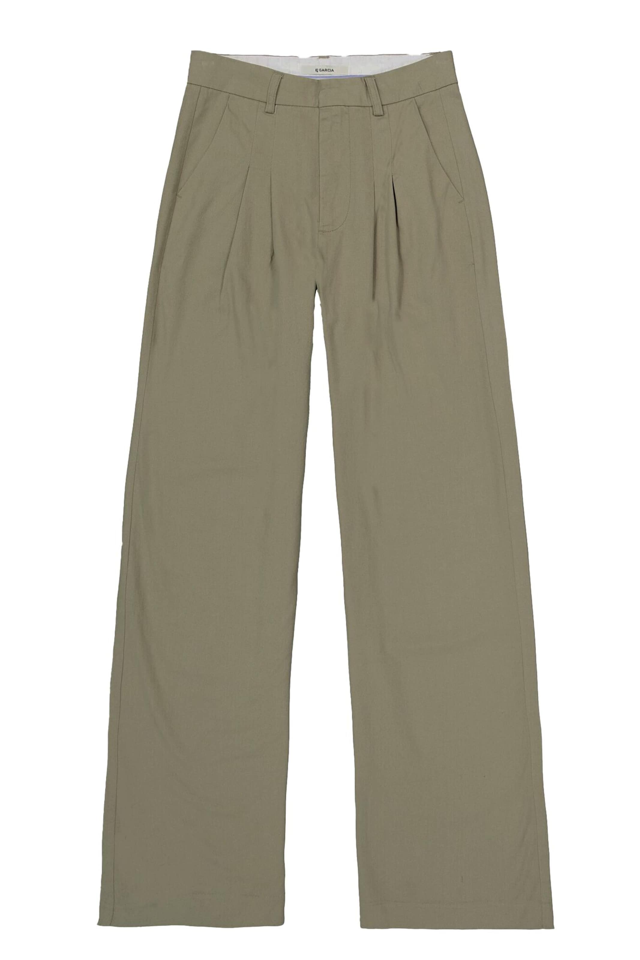 

GARCIA Широкие брюки со складками спереди цвета хаки