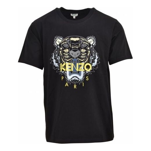 

Футболка KENZO Tiger Head Alphabet Printing Short Sleeve Unisex Black, черный