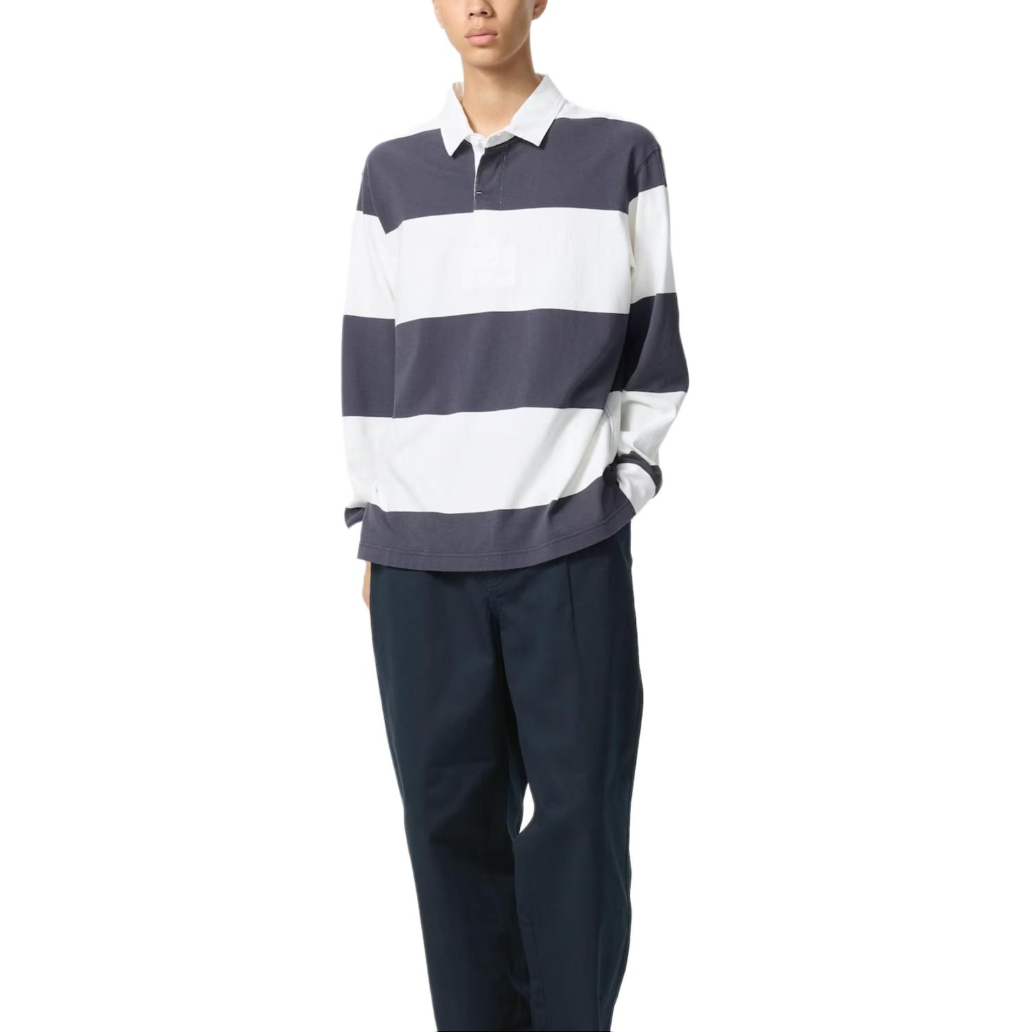 UNIQLO Jw Anderson X футболка поло Unisex Navy — фото 4