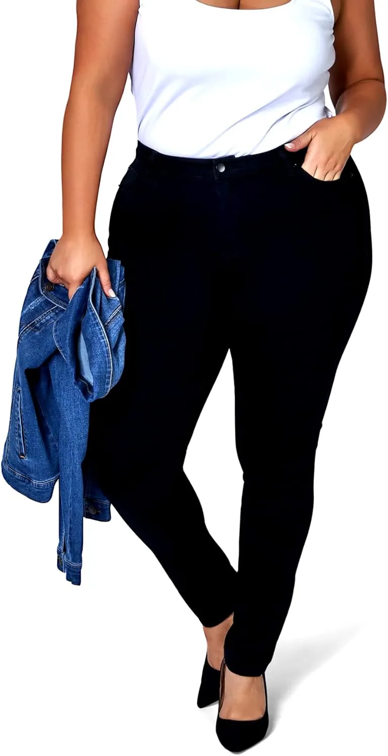 

Новые Stretch Premium Twill Pants MID-RISD для женщин Plus Size 1826 Jeans