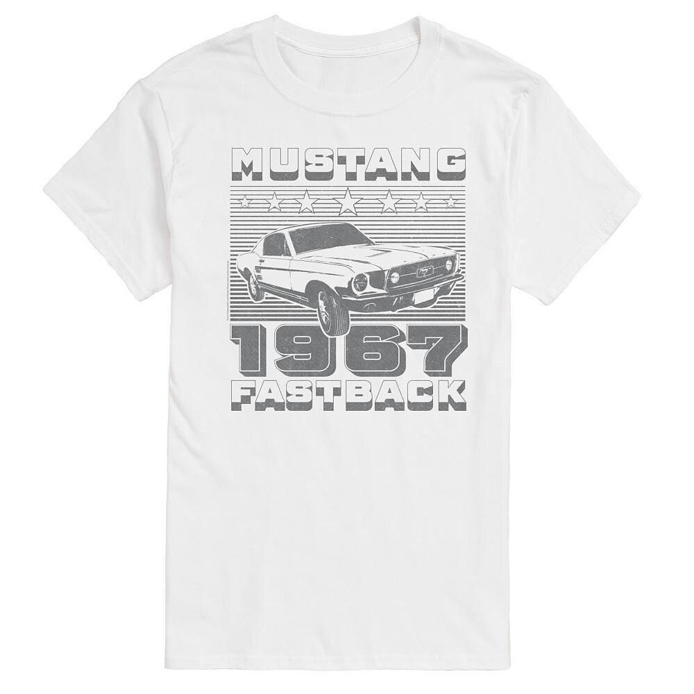 

Мужская футболка Ford Mustang Fastback с винтажным рисунком Licensed Character, белый