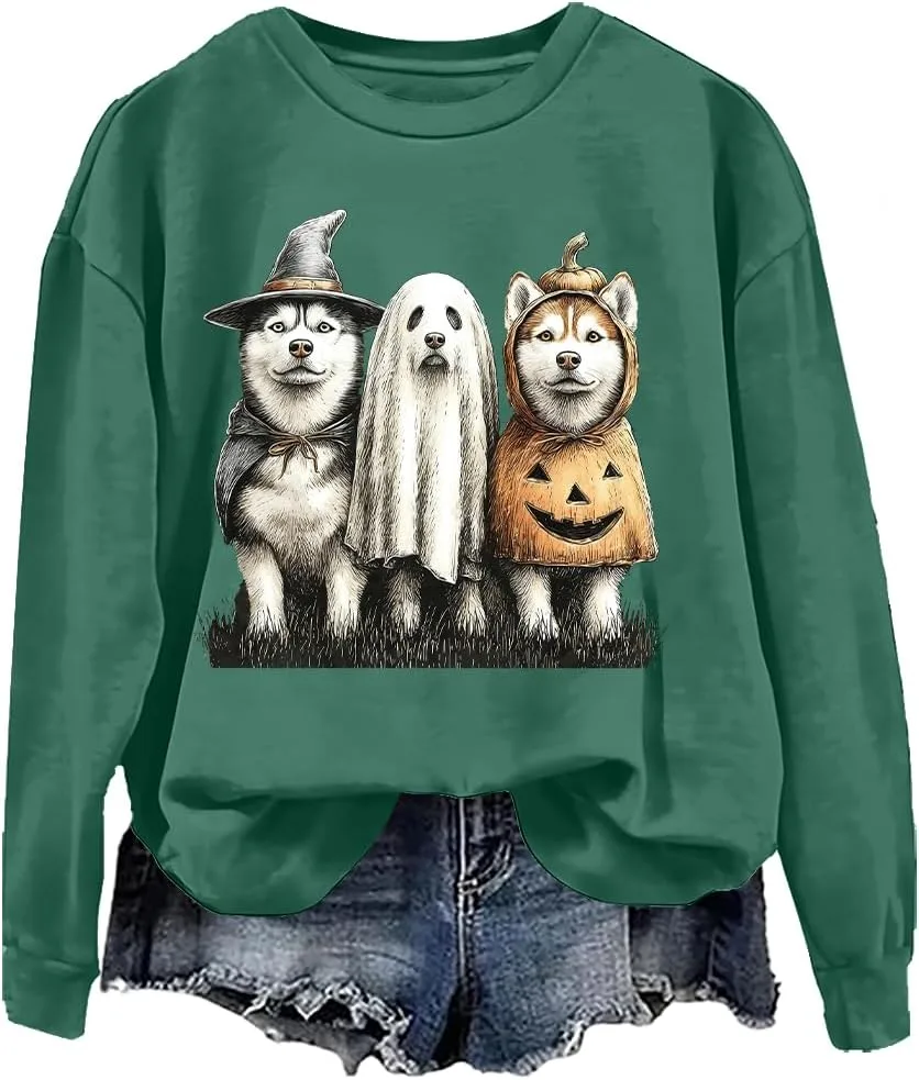 

Толстовка Husky Halloween с принтом для мужчин и женщин NACJOM