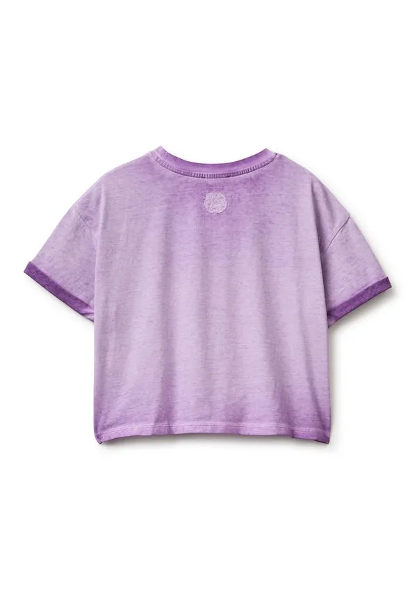 Футболка с принтом и узлом. футболка с принтом United Colors Of Benetton, Violet — фото 2