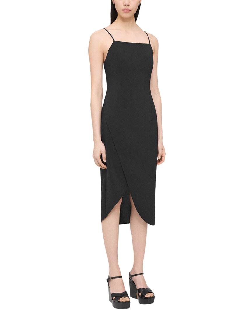 

Платье Theory Overlap, черный