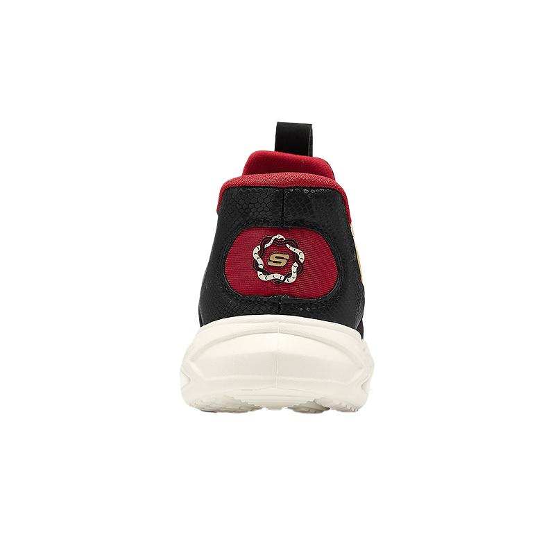 Детские повседневные ботинки для малышей Skechers Kids, черный/красный — фото 4