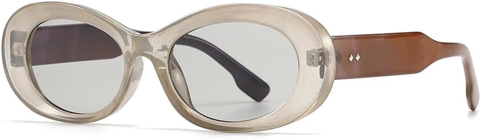 

Популярные модные овальные женские солнцезащитные очки в винтажном стиле, конфетные цвета, прозрачный градиент, мужские солнцезащитные очки в стиле панк WNCKSQ, Grey Light Gray