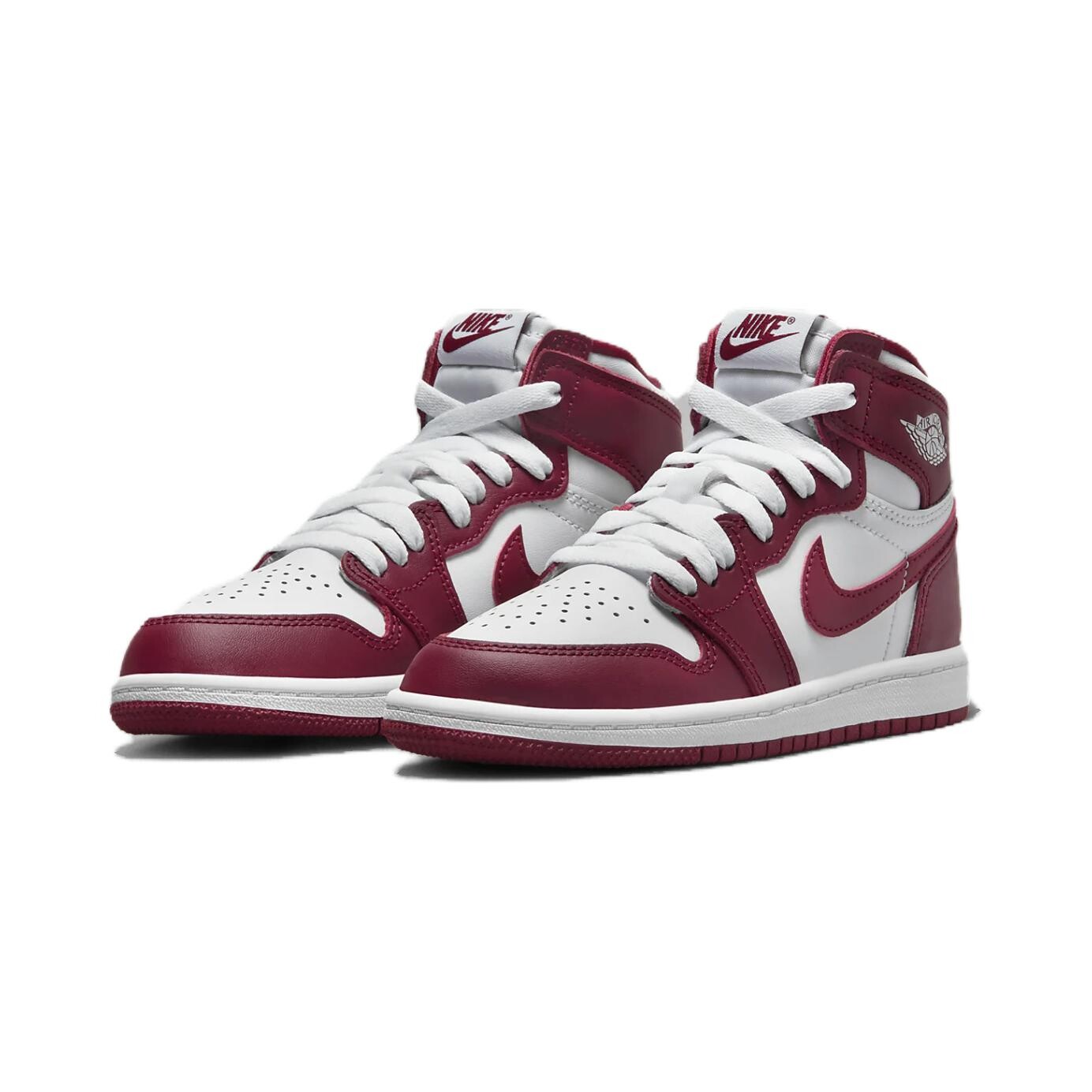 Кроссовки Jordan 1 Retro High OG Artisanal Team Red PS, белый/красный — фото 3