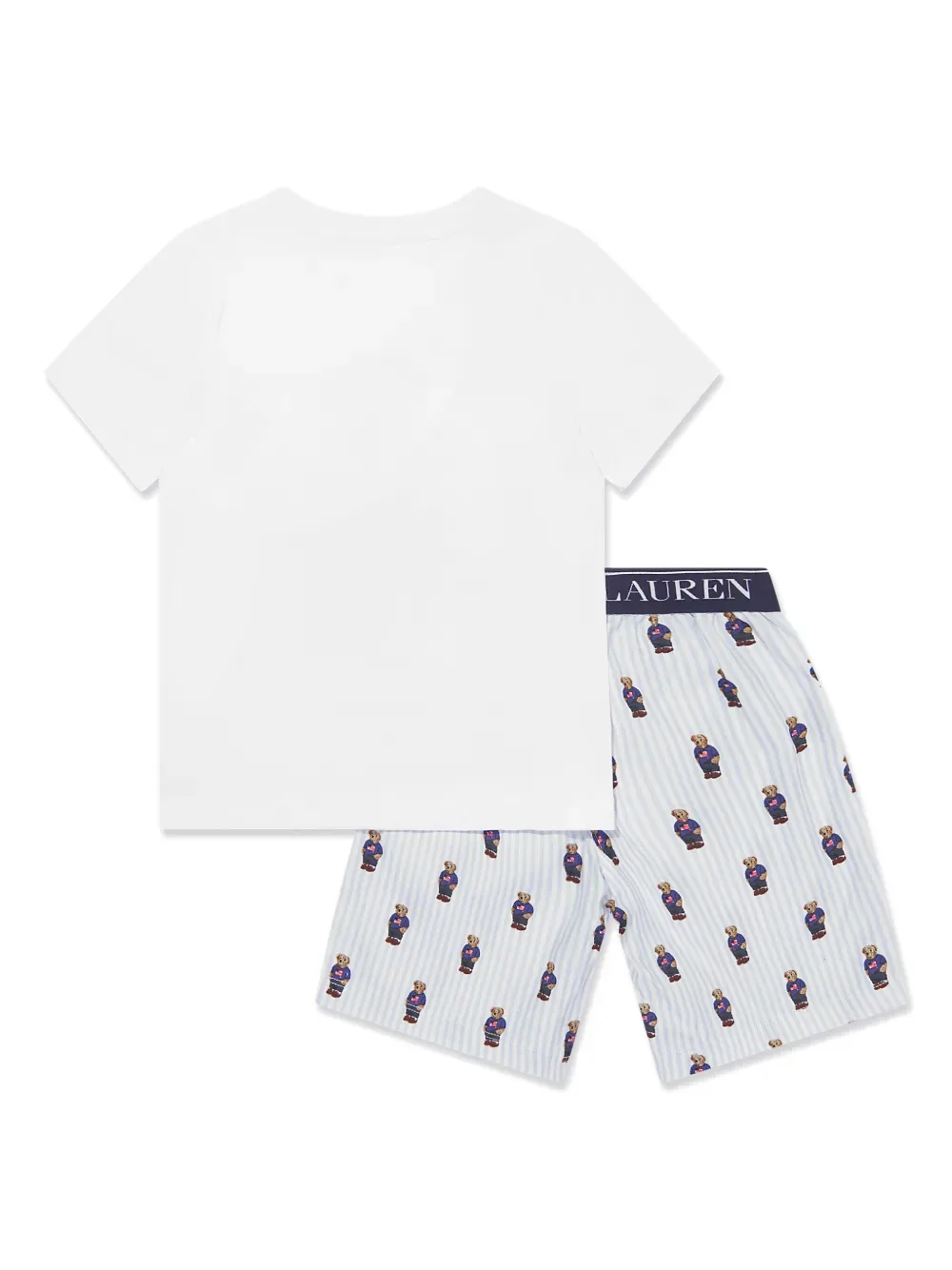 Комплект с логотипом Polo Bear POLO RALPH LAUREN KIDS, белый — фото 2
