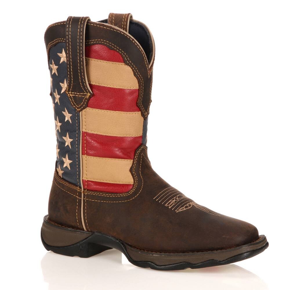 Женские ковбойские сапоги Durango Lady Rebel с американским флагом, мультиколор