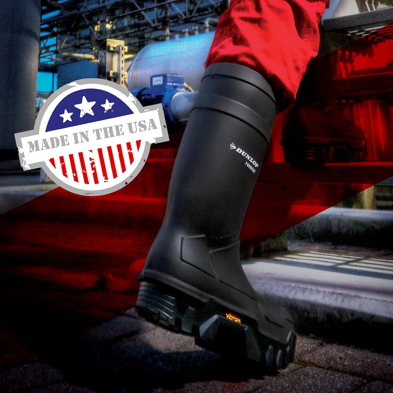 Защитные рабочие ботинки Dunlop Explorer Full Safety, водонепроницаемые, утепленные, со стальным носком и подошвой Vibram, черные — фото 3