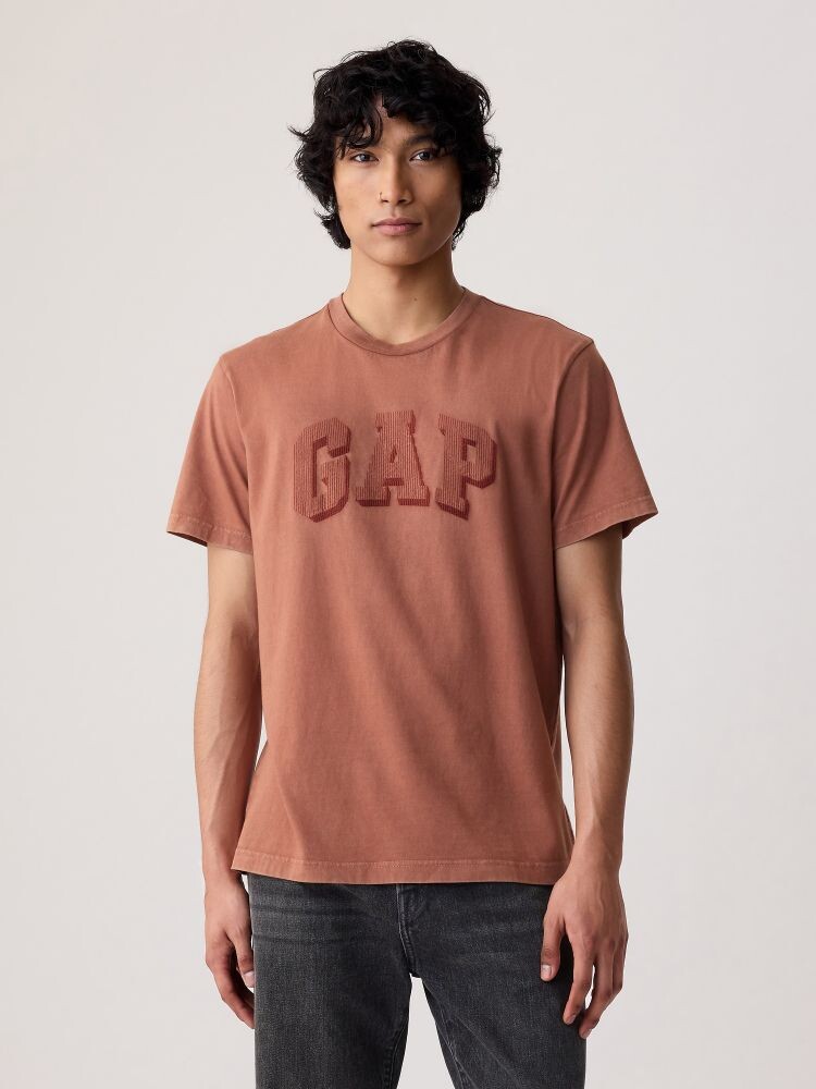 

Футболка с логотипом Gap, коричневый