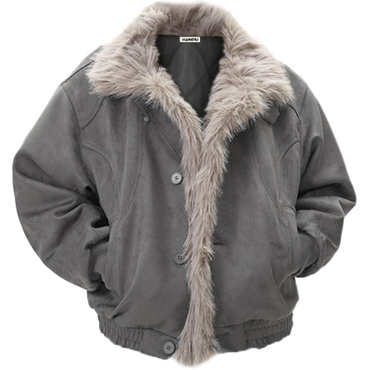 

Пуховик Unisex Stand Collar Thickened HUANQIU, темно-серый