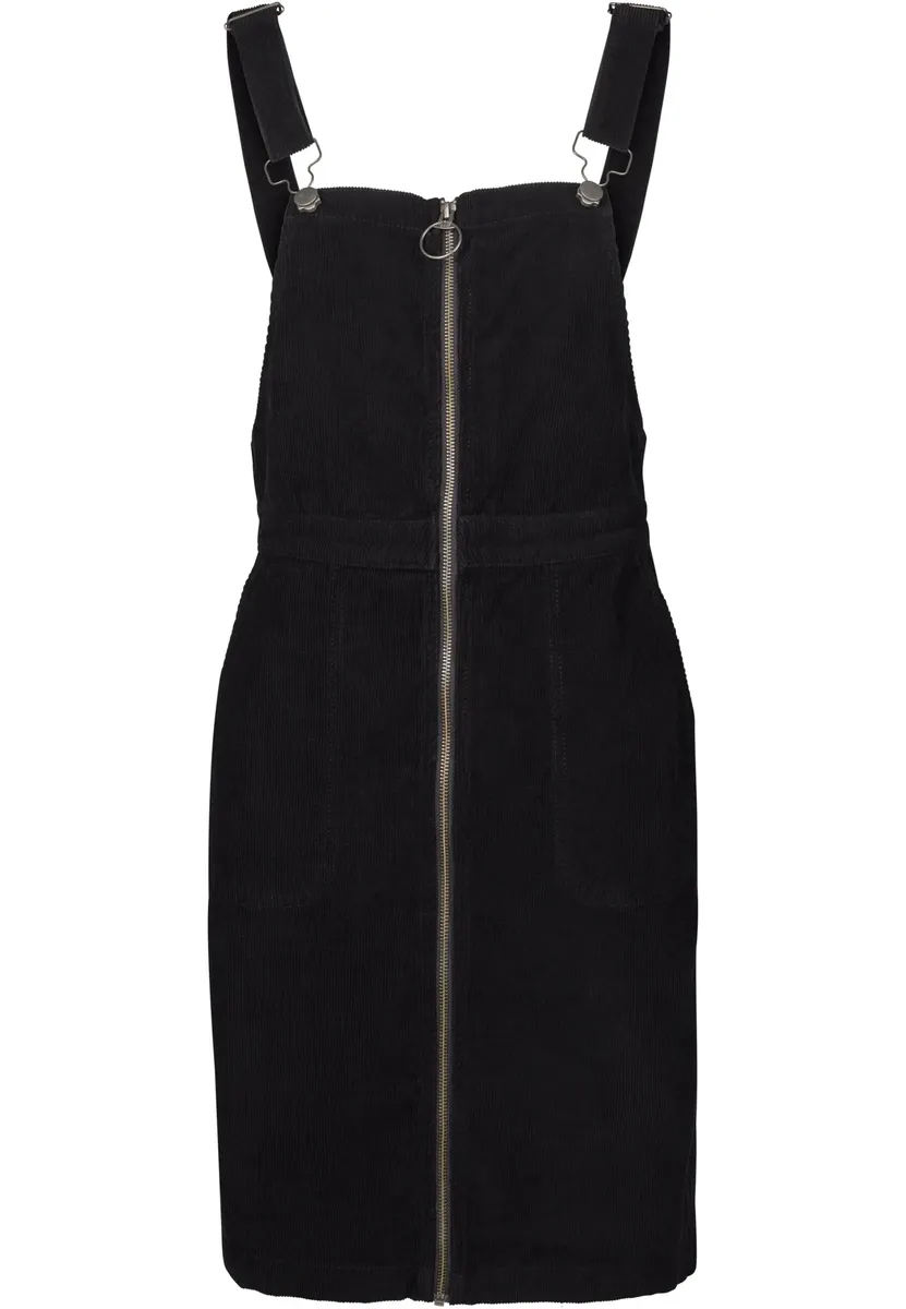 

Платье-рубашка URBAN CLASSICS " Urban Classics Ladies Corduroy Dungaree Dress" (1 шт.), черный