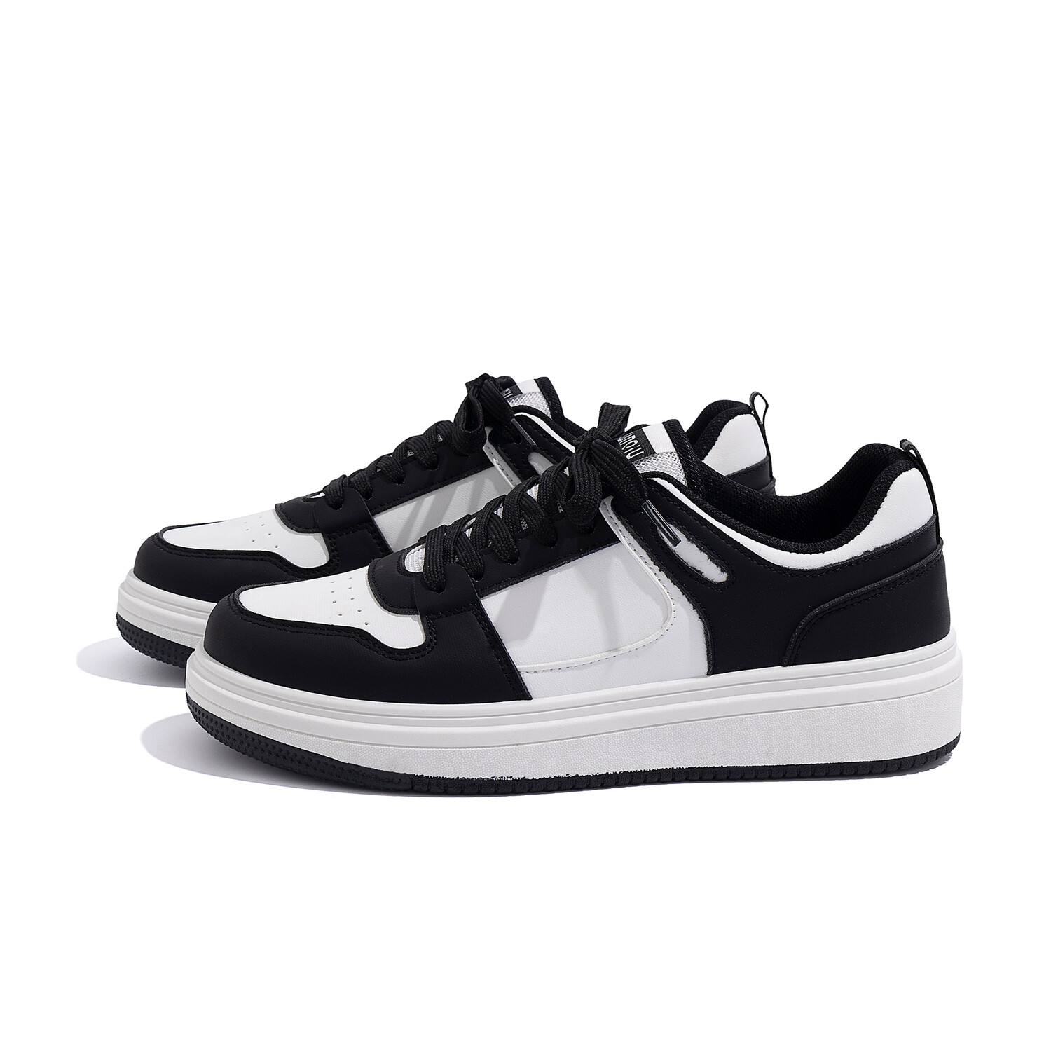 

Кроссовки HUANQIU Skateboarding Shoes Men Low-top White/Black, белый/черный