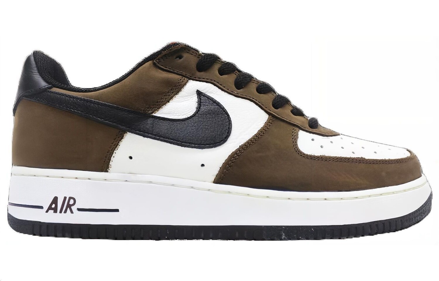 Кроссовки Nike Air Force 1 Skateboarding Shoes Men Low-top Black/Brown, черный/коричневый — фото 2