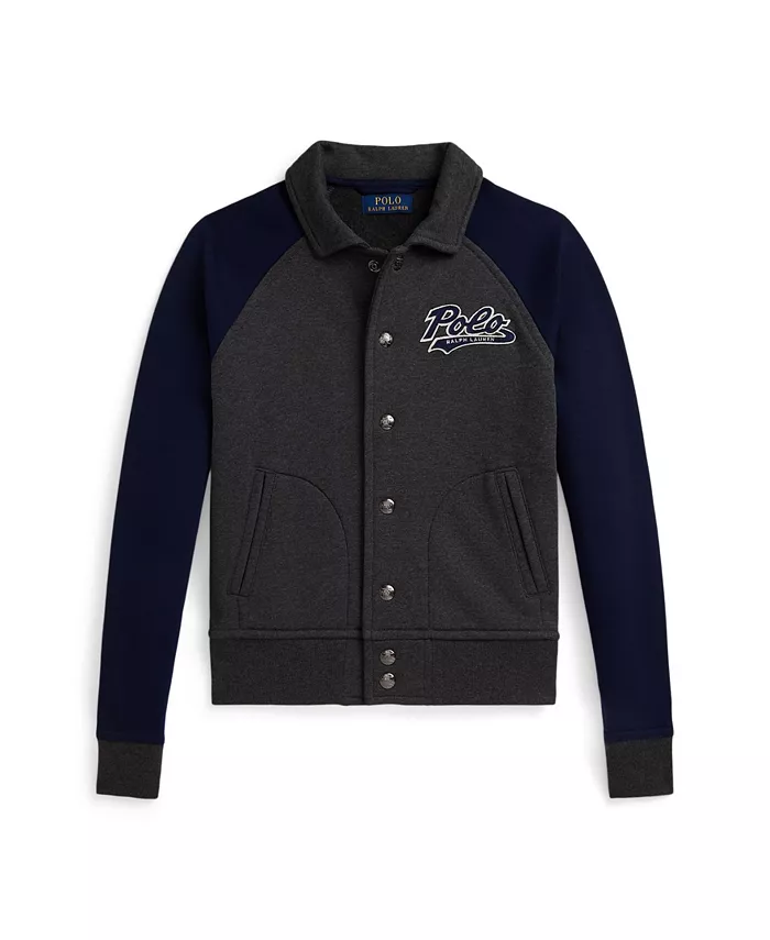 

Флисовая куртка с логотипом для больших мальчиков Polo Ralph Lauren, серый