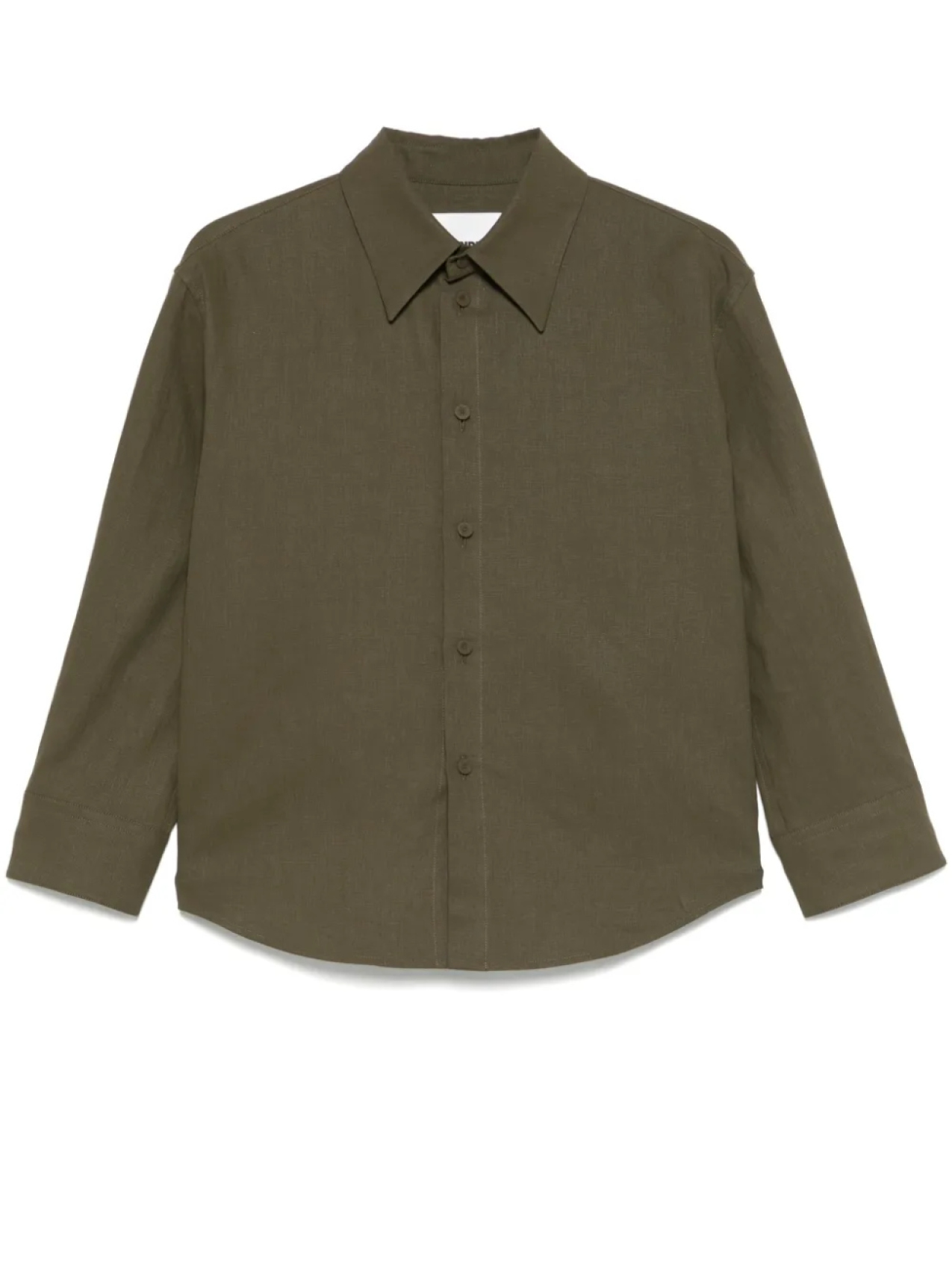 

Льняная рубашка Jil Sander, зеленый
