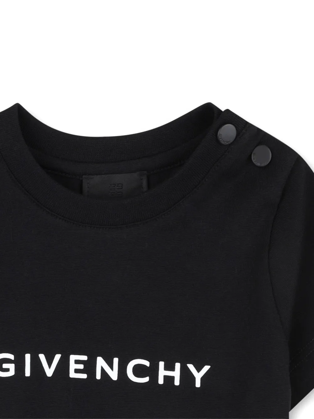 Футболка с короткими рукавами и принтом логотипа Givenchy Kids, черный — фото 3