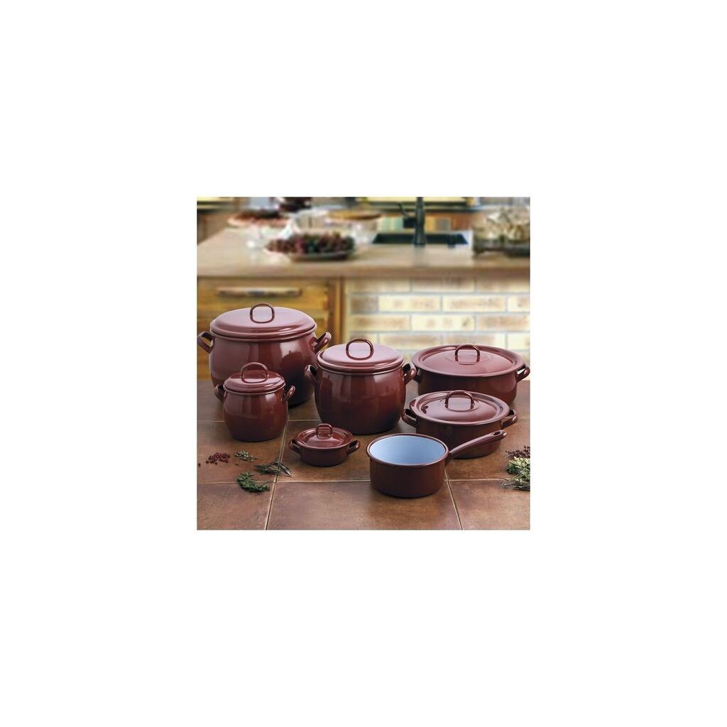 

Кастрюля с крышкой Quid Classic Коричневая эмалированная нержавеющая сталь Quid Размеры: 20 см