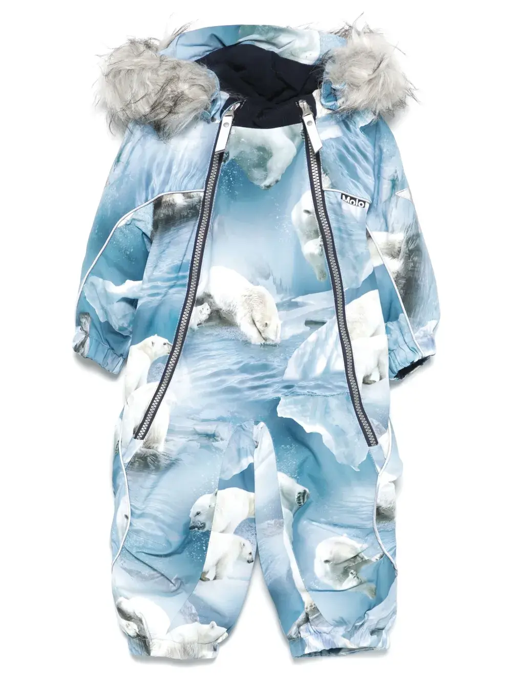 

Дутый комбинезон Pyxis Fur Molo, синий