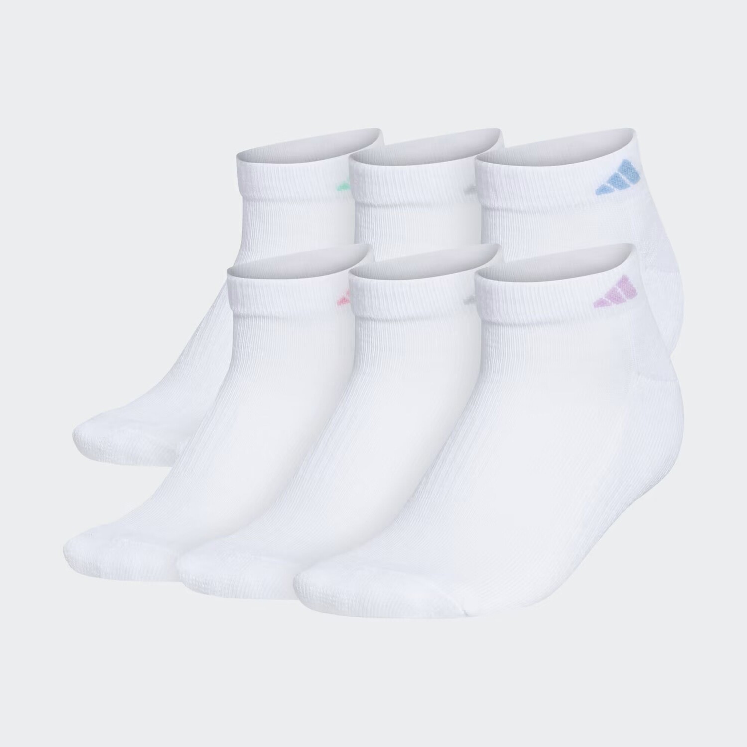 

Набор из 6 спортивных мягких носков с низким вырезом Adidas, цвет White